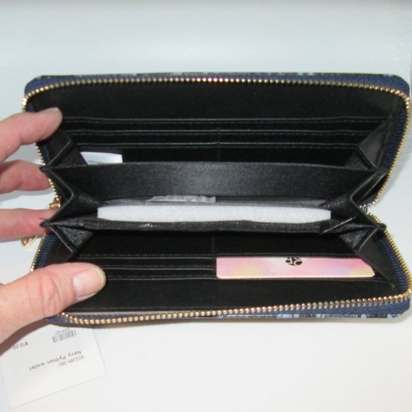 Wallet Navy Python Print - Picture 5 of 5